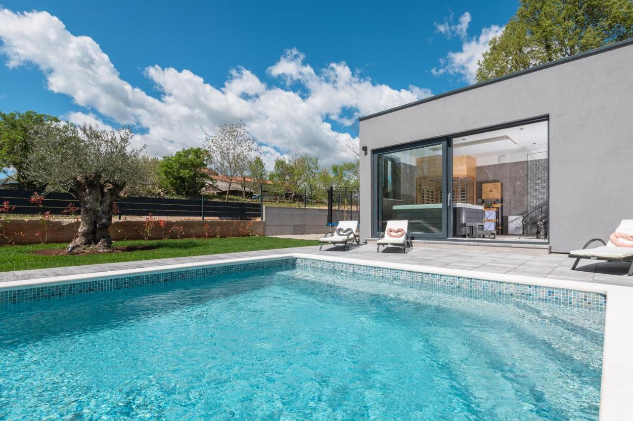 Green Luxury II With Heated Pool, Jacuzzi & Sauna Ruzici  Kültér fotó